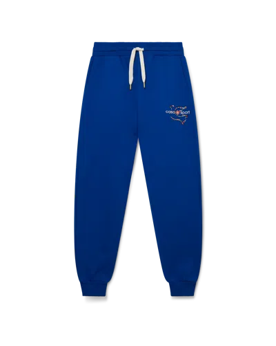 Casablanca Paris Drapeau De Collombes Sweatpants In Blue
