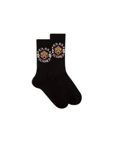 Casablanca Paris Emblem Socks In Multi