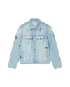 Casablanca Paris Embroidered Motif Denim Jacket In Multi