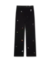 Casablanca Paris Embroidered Motif Wool Tailored Trousers In Black