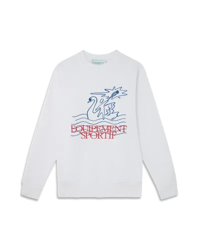 Casablanca Paris Equipement Sportif Sweatshirt In White