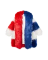 Casablanca Paris Faux Fur Coat In Multi