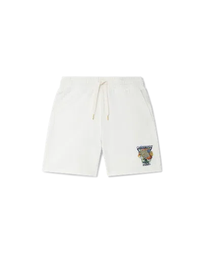 Casablanca Paris Fond Marin Sweatshorts In White