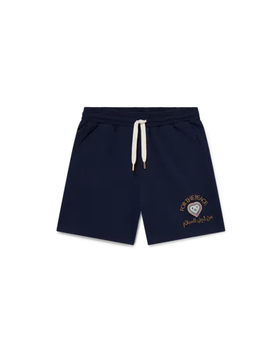 Casablanca Paris For The Peace Sweatshorts In Blue