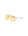 Casablanca Paris Gold & Red The Pilot Sunglasses By  In Multi