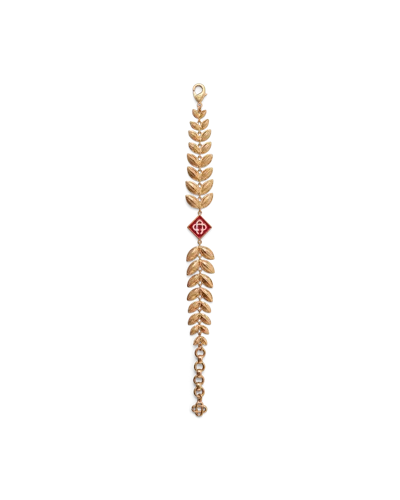 Casablanca Paris Gold Laurel Leaf Bracelet By  In Multi
