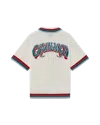 Casablanca Paris Gothic Crochet Short-sleeve Shirt In Multi
