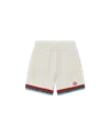 Casablanca Paris Gothic Crochet Shorts In White