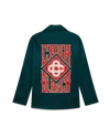 Casablanca Paris Gothic Logo Stadium Jacket In Green