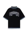 Casablanca Paris Gothic Short-sleeve Crochet Shirt In Black