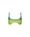 Casablanca Paris Gradient Bikini Bra In Green In Green