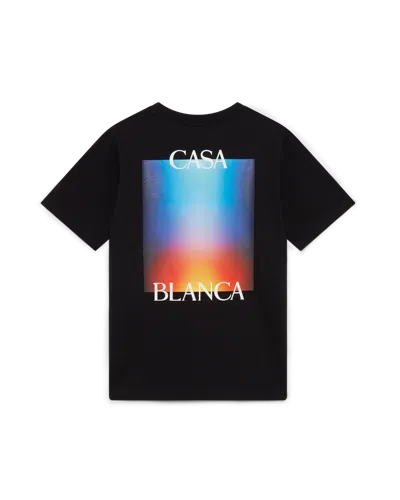 Casablanca Paris Gradient Casa Logo Short-sleeve T-shirt In Multi