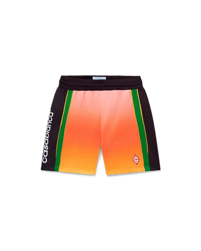Casablanca Paris Gradient Football Shorts In Multi