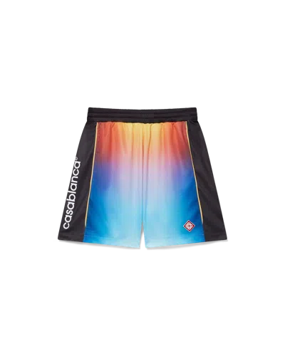 Casablanca Paris Gradient Football Shorts In Multi