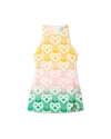 Casablanca Paris Gradient Heart Monogram Shift Dress In Multi
