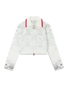 Casablanca Paris Gradient Heart Monogram Towelling Jacket In Gray
