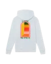 Casablanca Paris Gradient L'arche Hooded Sweatshirt In Pink In Blue