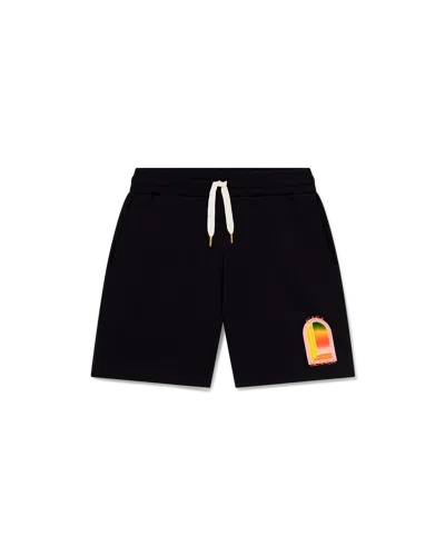 Casablanca Paris Gradient L'arche Sweatshorts In Pink In Black