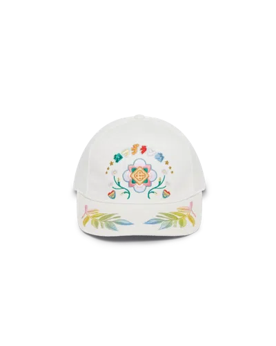 Casablanca Paris Gradient Laurel Cap By  In White