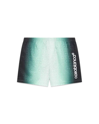 Casablanca Paris Gradient Monogram Jacquard Swim Shorts In Multi