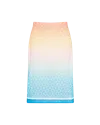 Casablanca Paris Gradient Monogram Mesh Skirt In Multi