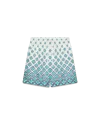 Casablanca Paris Gradient Monogram Silk Shorts In Multi