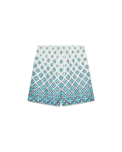 Casablanca Paris Gradient Monogram Silk Shorts In Multi