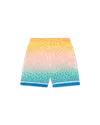 Casablanca Paris Gradient Monogram Silk Tailored Shorts In Multi
