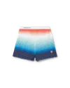 Casablanca Paris Gradient Shirred Shorts In Black