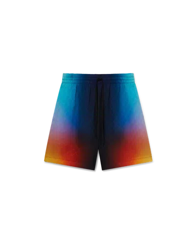 Casablanca Paris Gradient Silk Shorts In Multi