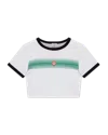 Casablanca Paris Gradient Stripe Ringer Short-sleeve T-shirt In Multi