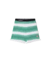 Casablanca Paris Gradient Striped Shorts In Green
