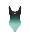 Casablanca Paris Gradient Swimsuit In Black In Green