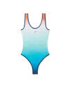 Casablanca Paris Gradient Swimsuit In Orange In Blue