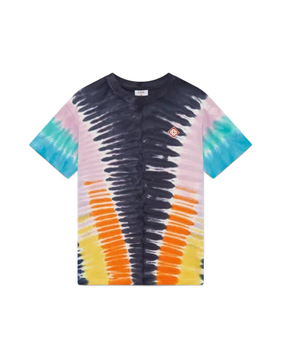 Casablanca Paris Gradient Tie Dye Short-sleeve T-shirt In Multi