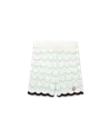 Casablanca Paris Gradient Wave Cotton Crochet Shorts In Black In Black