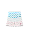 Casablanca Paris Gradient Wave Crochet Shorts In Multi