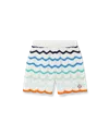Casablanca Paris Gradient Wave Crochet Shorts In Multi