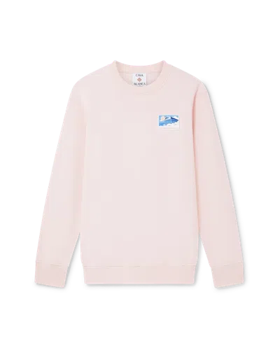 Casablanca Paris Greek Temple Sweatshirt In Pink