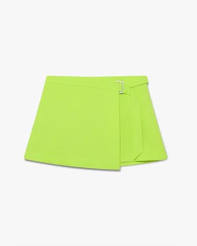 Casablanca Paris Green Crepe Mini Skirt