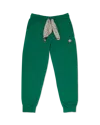 Casablanca Paris Green Silk Scarf Sweatpant In Red In Green