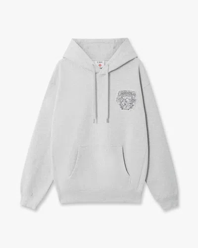 Casablanca Paris Grey Eveil Ancestral Applique Hooded Sweatshirt In Gray