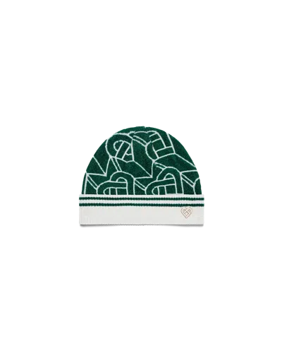 Casablanca Paris Heart Monogram Beanie By  In Multi