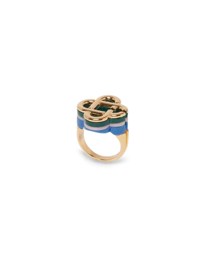 Casablanca Paris Hiking Stacked Ring In Multi