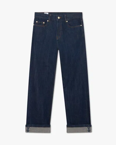 Casablanca Paris Indigo Baggy Jeans In Multi
