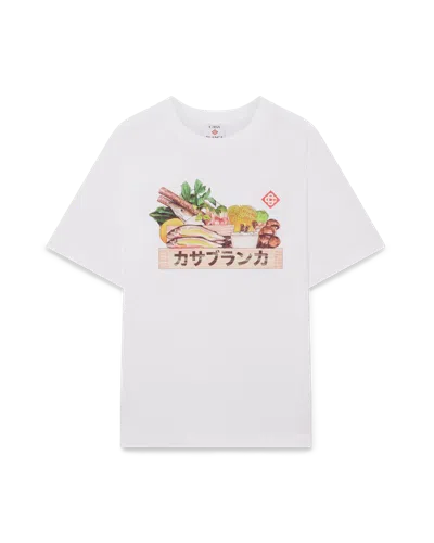 Casablanca Paris Ingredients Short Sleeve T-shirt In White