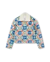 Casablanca Paris Jacquard Faux Fur Jacket In Multi