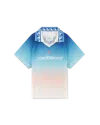 Casablanca Paris Jacquard Monogram Football Shirt In Blue In Blue