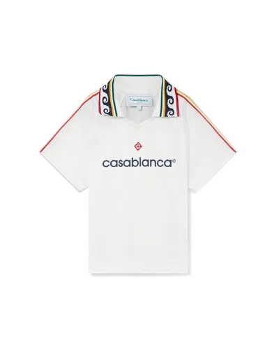 Casablanca Paris Jacquard Monogram Football Shirt In Multi