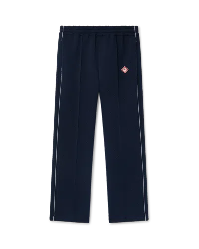 Casablanca Paris Jacquard Monogram Track Pants In Blue
